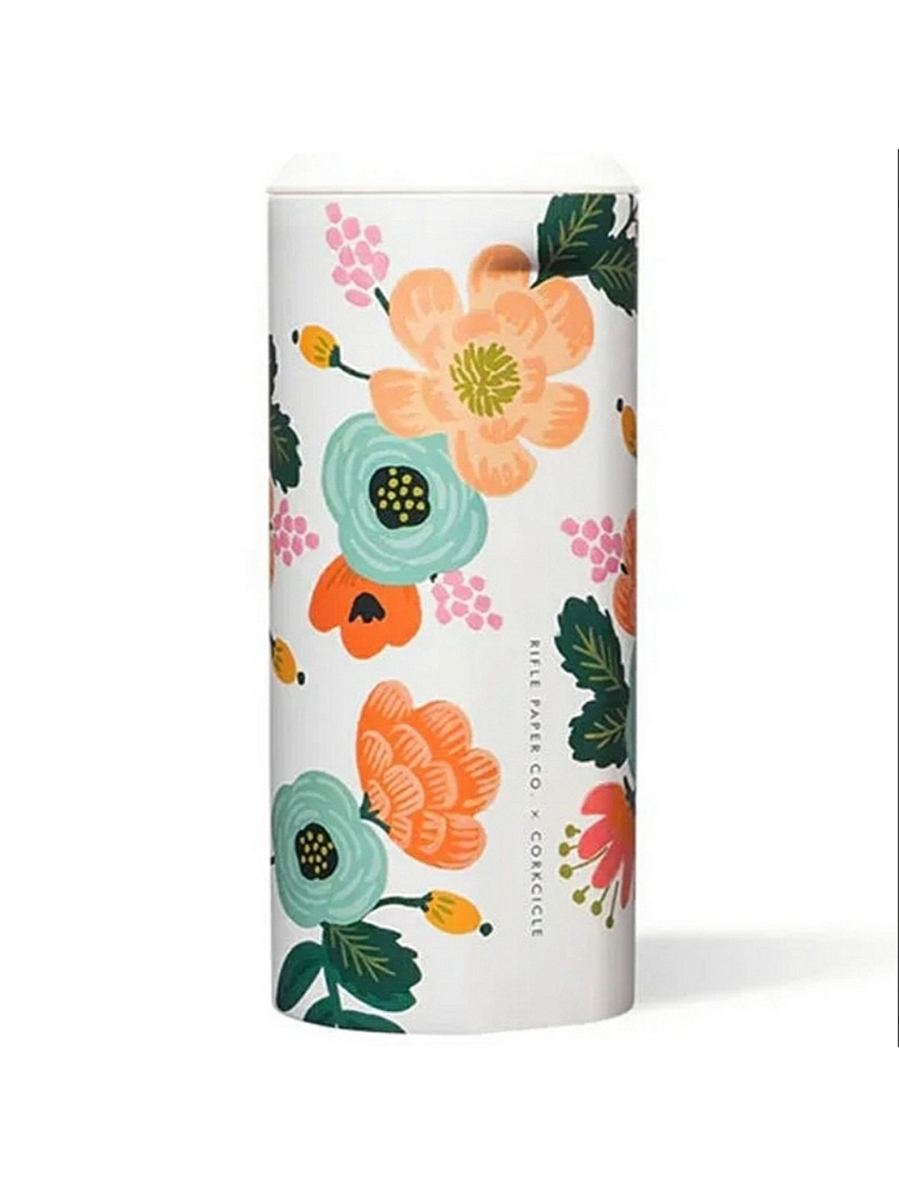 Corkcicle Slim Can Cooler-Rifle Paper Cream Lively Floral-Two